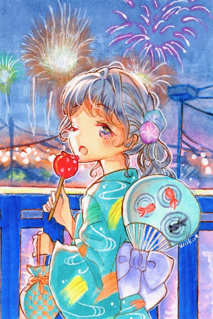 Ｋ・Ｗさん　「夏の灯りに染まる」