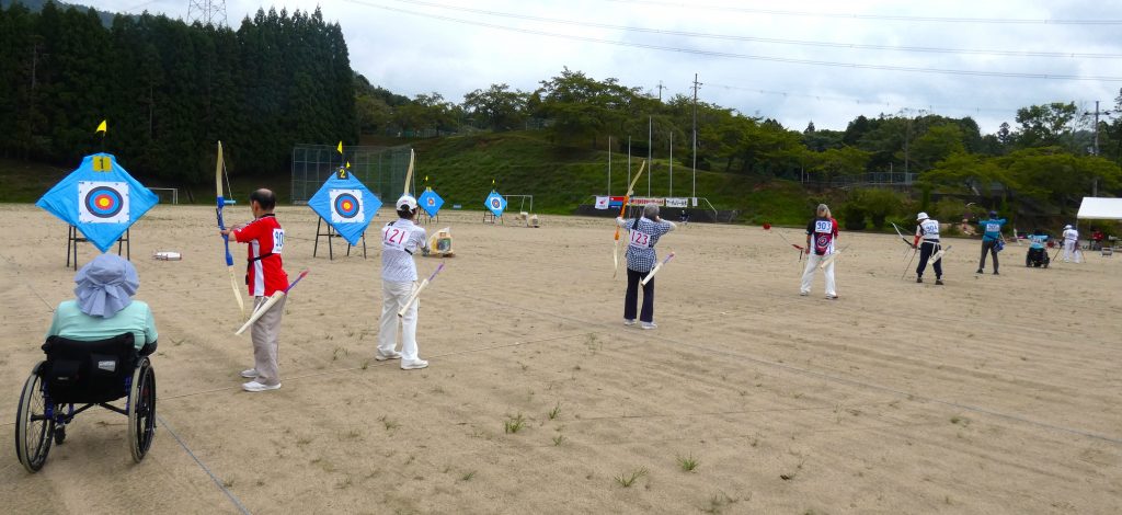 アーチェリー 成果競い 南丹、全京都障害者総合スポーツ大会