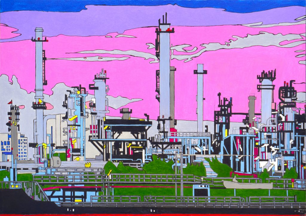 日吉雅治さん　「煙突のある工場」