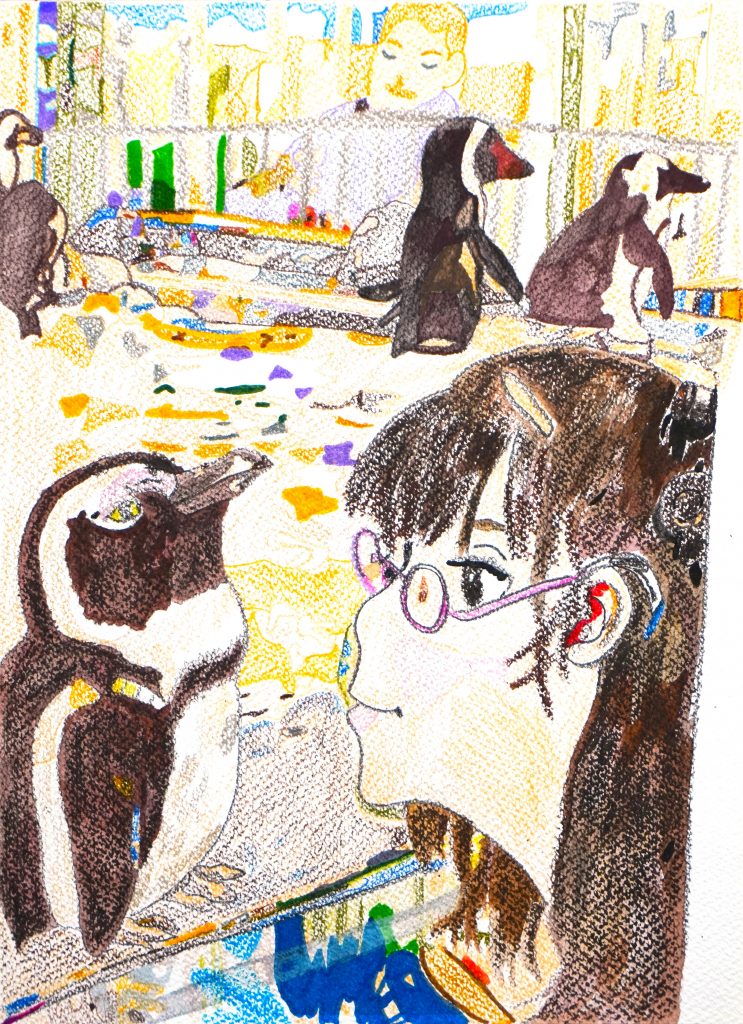 石原未優さん　「水族館にて」