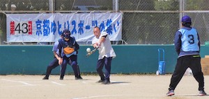 ソフトボール熱戦　好プレー心地よく/ゆとりスポーツの集い（2023/05/22）