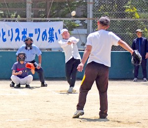 交流と社会参加促進願い/山科でソフトボール大会（2024/05/27）